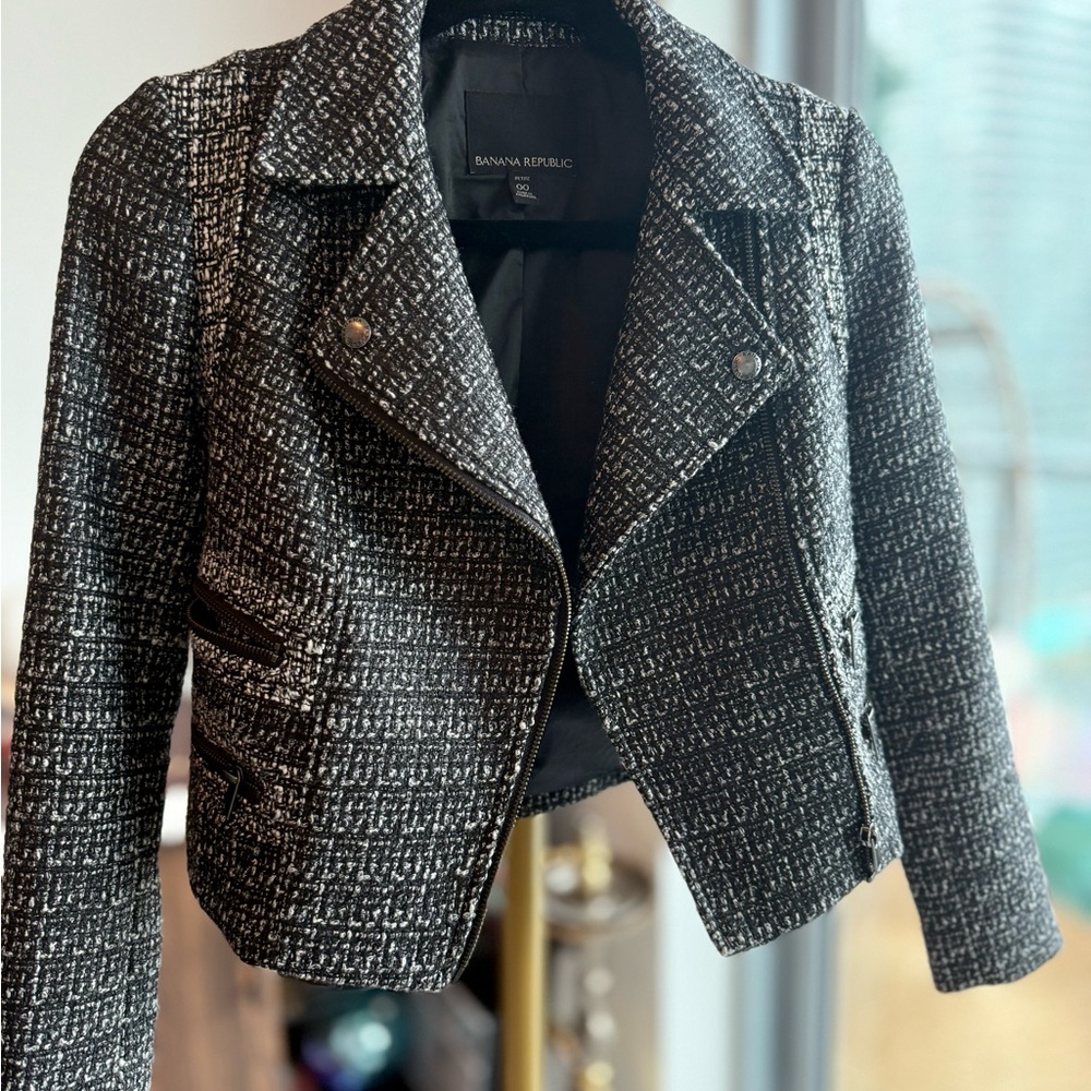 Banana Republic Elegant Tweed Jacket